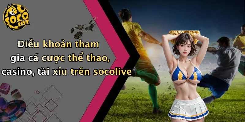 Điều khoản tham gia cá cược thể thao, casino, tài xỉu trên socolive
