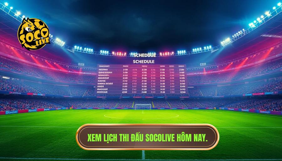 Tại sao nên theo dõi lịch thi đấu Socolive hôm nay?
