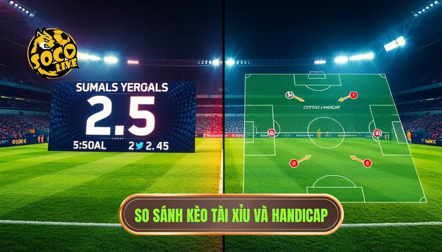 So sánh kèo Tài Xỉu và Handicap